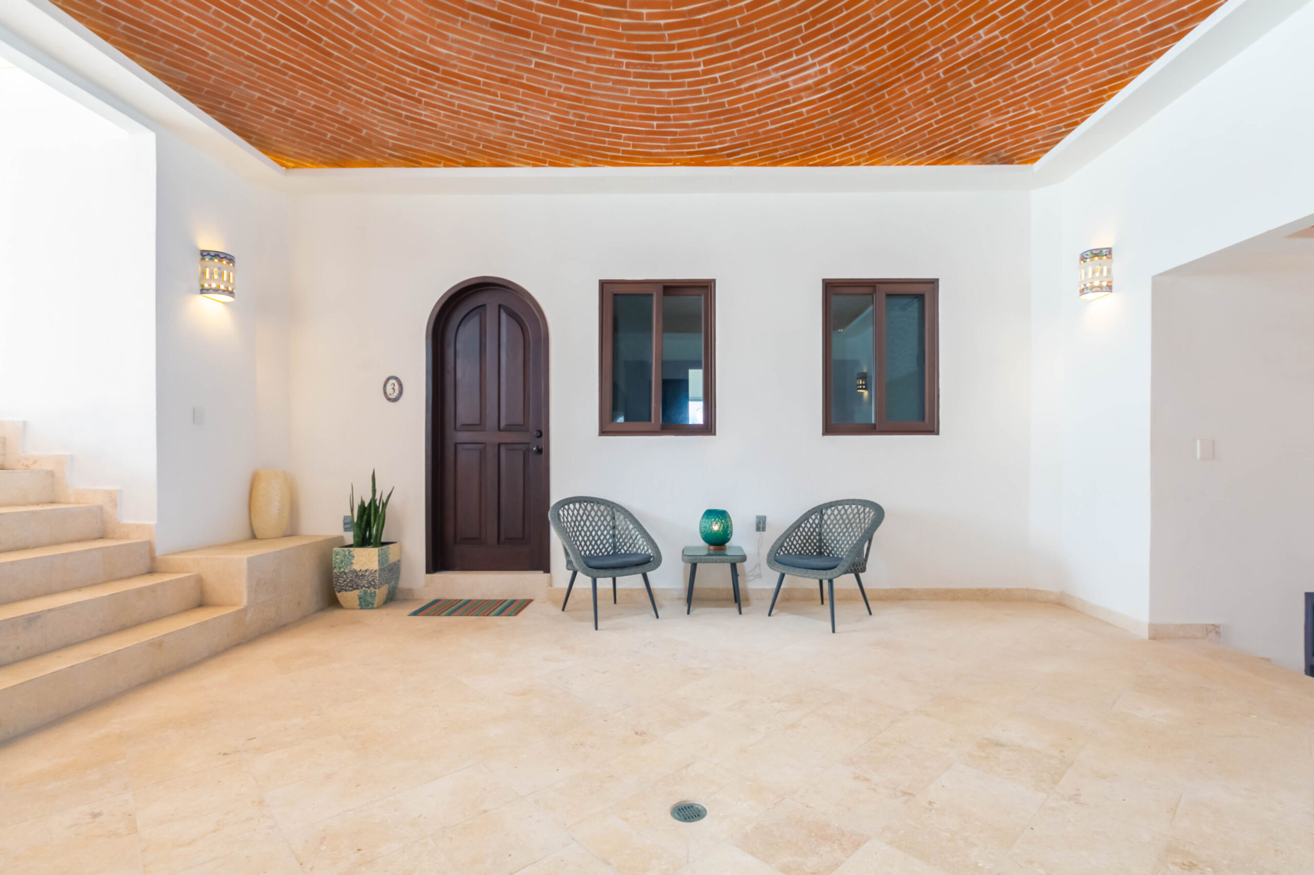 Retreat gathering space overlooking the ocean, Isla Mujeres